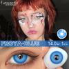 FUNSACHY 1 Pair Colored Contact Lenses for Cosplay Mesh Zombies Cosplay Halloween Party Makeup Softlens Anime Coser Accessories