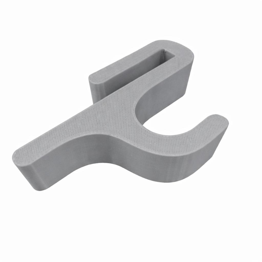 Shower Glass Hook, Gray, No Drilling, Towel Rack