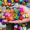 35pcs Polyhedral Dice Set with Black Storage Bag Color Number Polyhedra Dice RPG D&D Role-playing Games Accessories ZSY