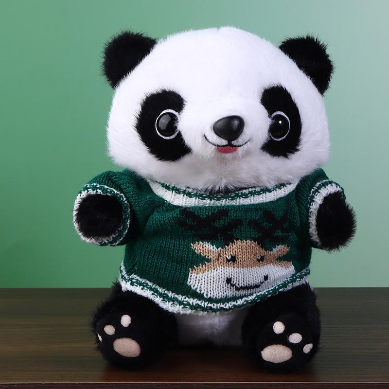 

Christmas Cute And Soft Panda Doll Kawaii Plush Simulation Stuffed Animals Toy For Children S Playmates Birthday Gift as the picture