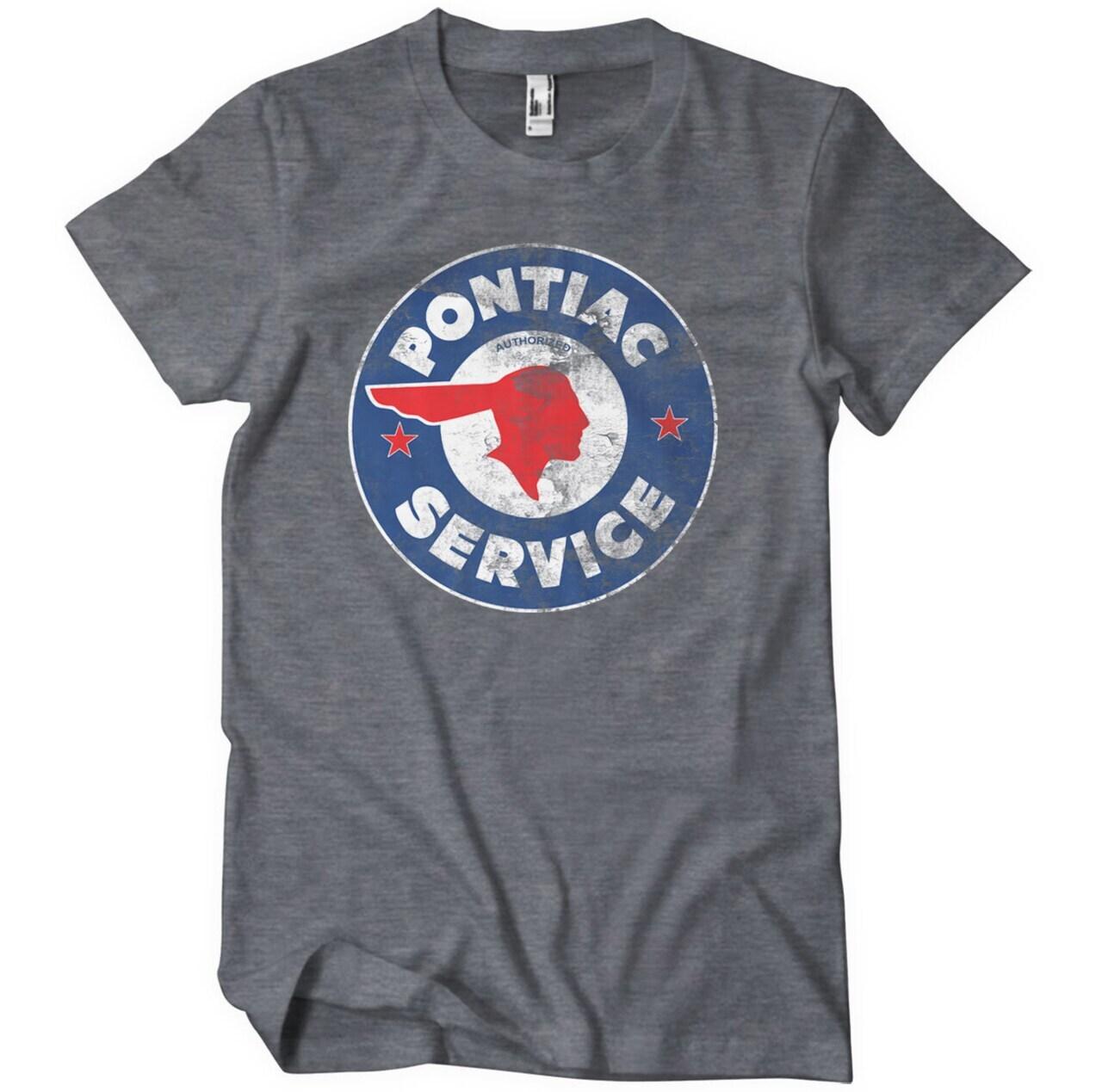 Officially Licensed Pontiac Service Logo Men s T-Shirt S-5XL- L
