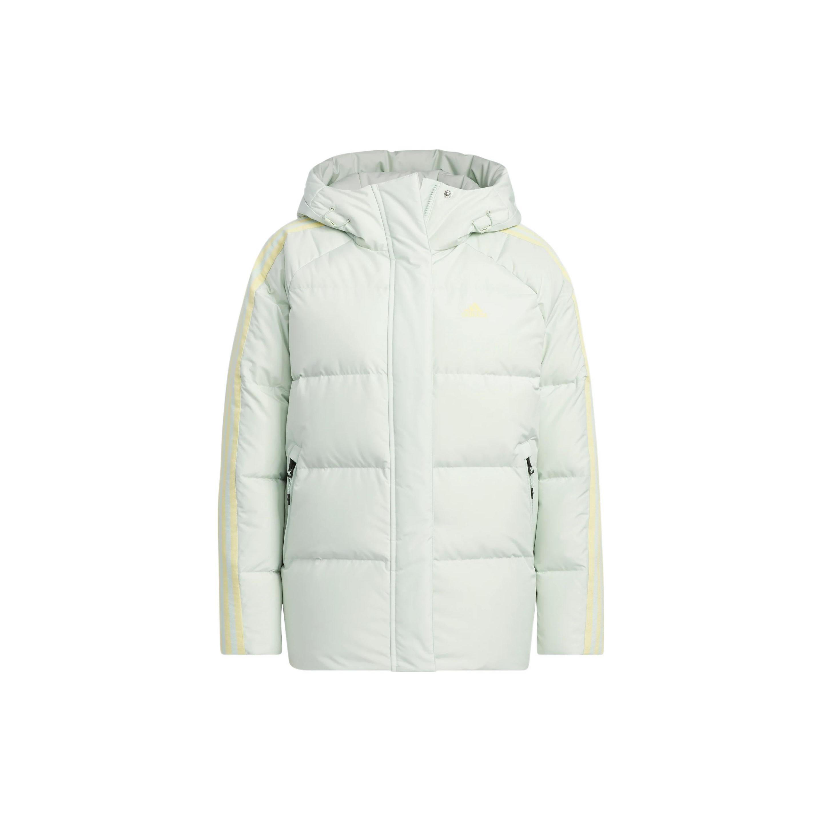 (WMNS) adidas 3-Stripes Puffy Down Jacket Asia Sizing Green Women s HN2084 S