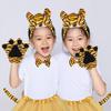 1/3/4/5Pcs Kids Girls Tigre Costume Accessories Set Tigre Ears Headband Bowtie Tigre Tail Tutu Skirt for Animal Party