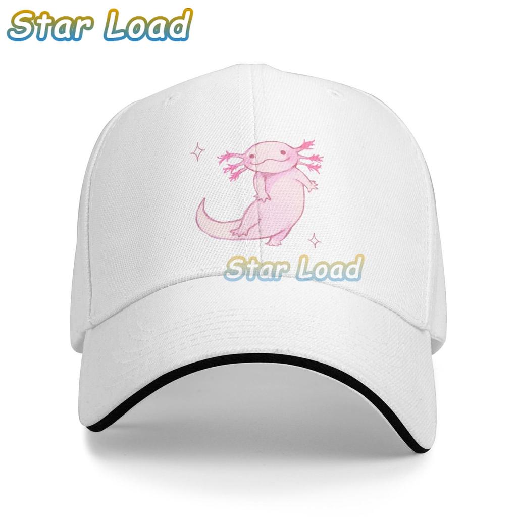 Halloween Axolotl Lustige Baseballkappe, Unisex, Damen, verstellbar, einfarbig, Papa-Hüte, niedriges Profil, solide Ballkappe, Sandwich-schwarze Kappe für Damen
