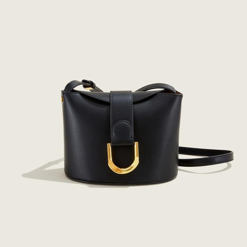 High-end Bag Women 2025 New Fashionable Mini Horseshoe Buckle Bucket Casual All-matching Single-shoulder Cross-body