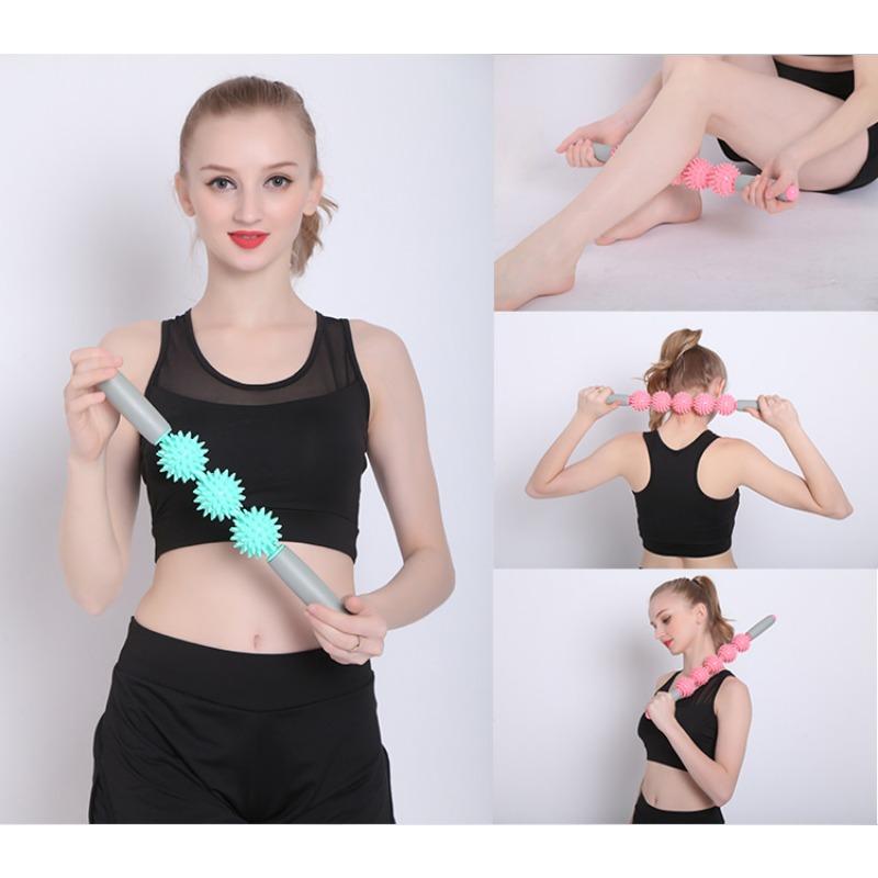 Spiky Ball Muscle Relaxation Massage Roller Yoga Fascia Massage Stick