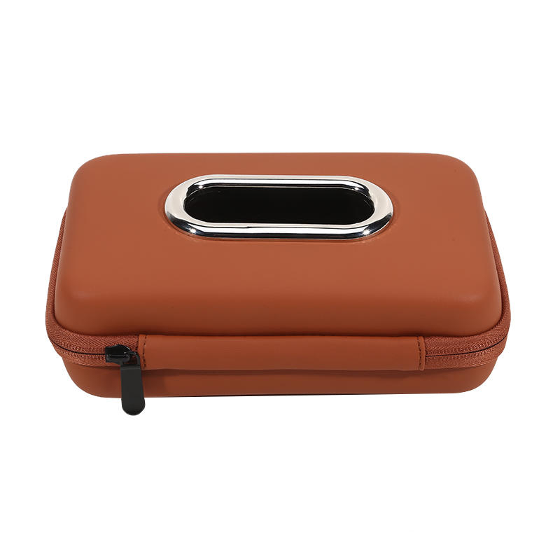 

High-End Car Mounted Armrest Box Seat Back Tissue Holder Sun Visor Sanitary Paper Box Luxury Automobile Storage Decor One Size помаранчевий