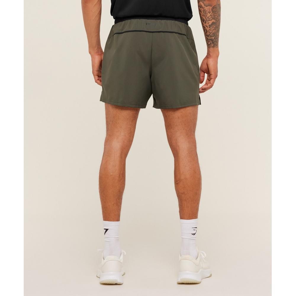 Gymshark Arrival Contrast Shorts Green Black A4c6w Ecj2
