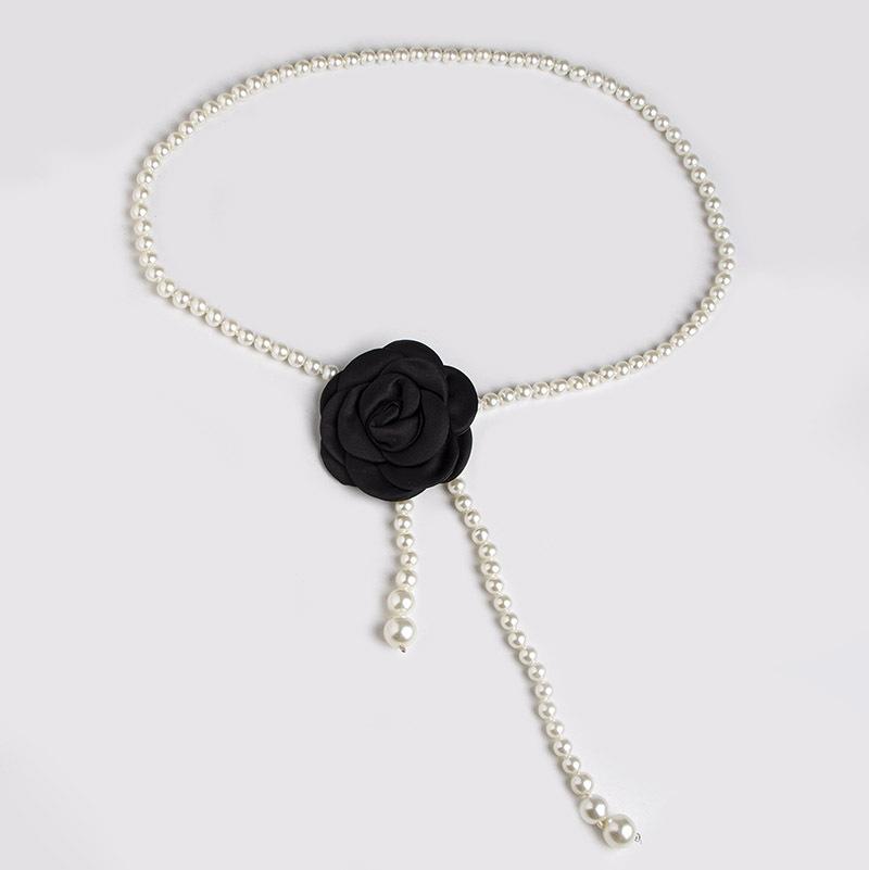 Fashionable Sweet Waist Chain Elegant Camellia Waist Chain Texture Hanfu Dress Decorative Waist Chain