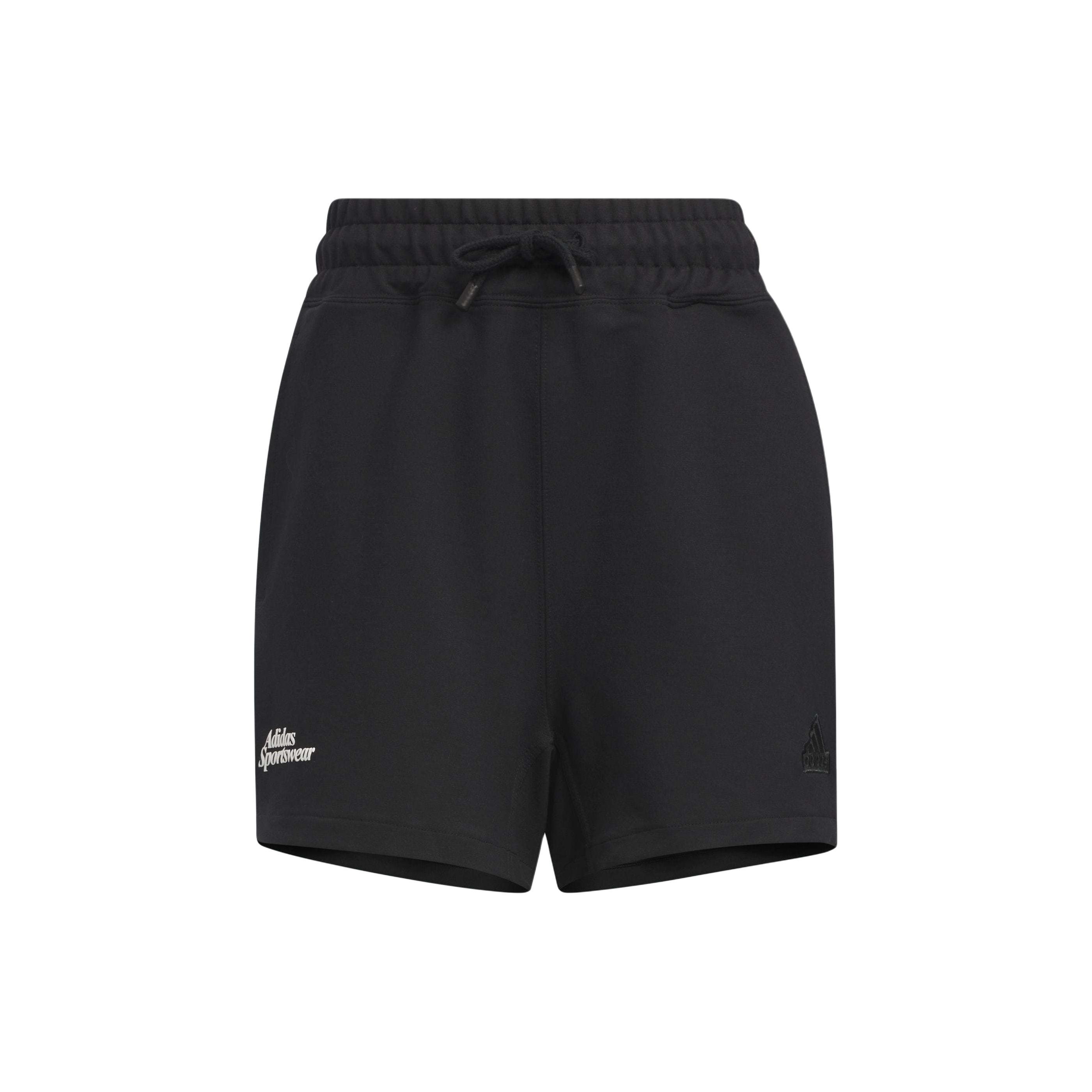 (WMNS) adidas Lounge Knit Short Asia Sizing  Black  Women s IM8865 XL