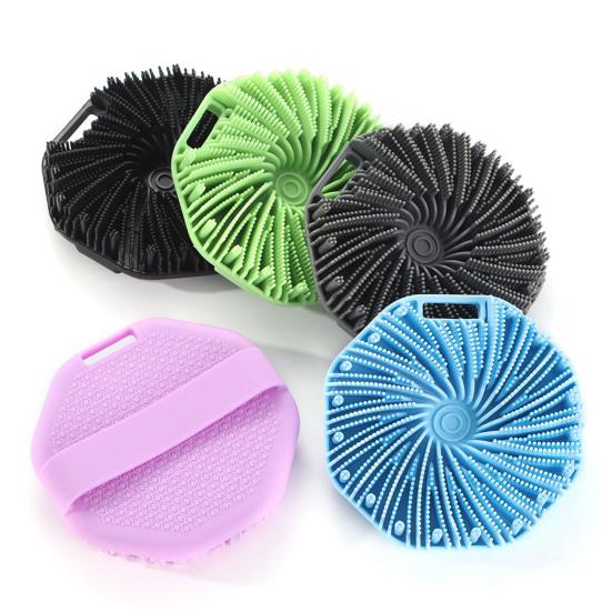 Bath Brush with Ultra-Soft Bristles Ergonomic Grip Hanging Design Rich Foam Exfoliating Body Brush Skin Cleansing Brush