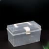 Portable Small Box Plastic Storage Box Transparent Tape Cover Dust Storage Box Desktop Cover Sundry Snacks Storage Box