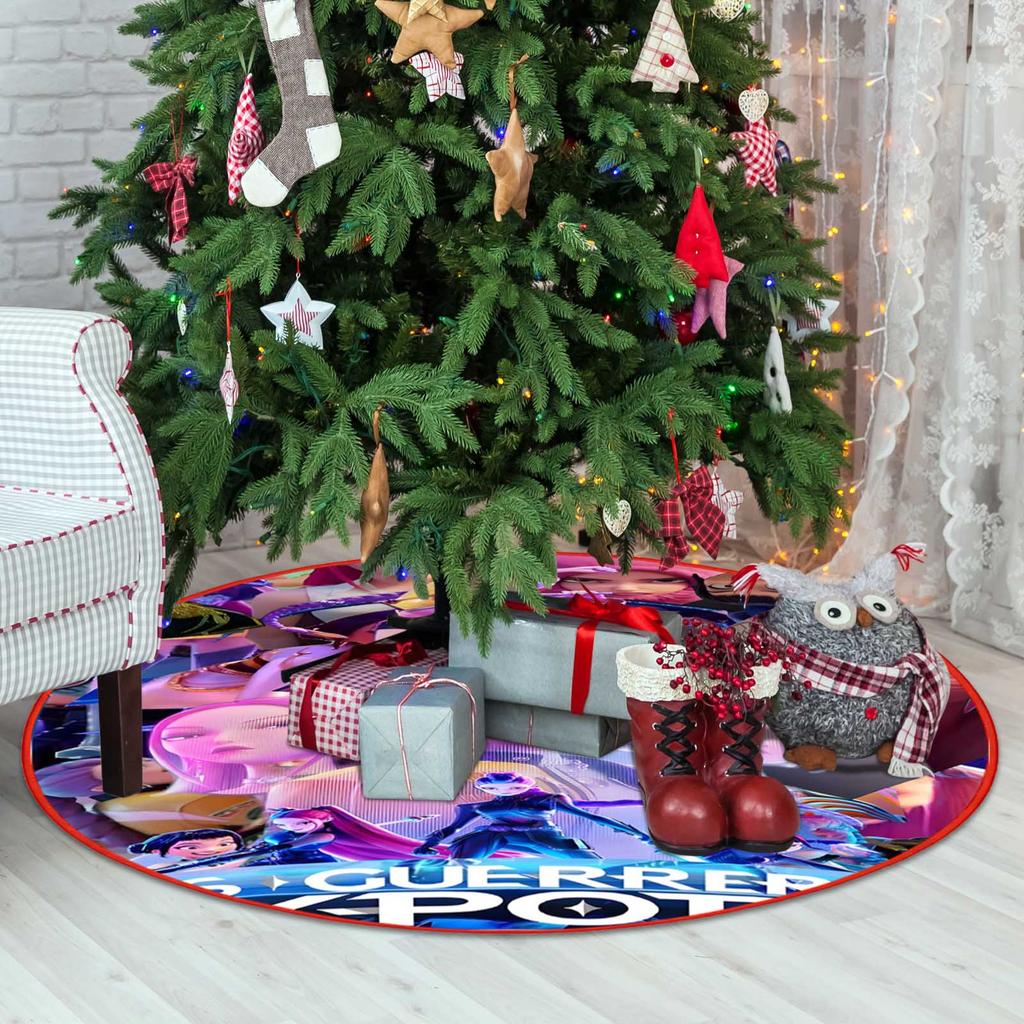 Christmas Tree Skirt Decoration For Home Xmas Tree Decorations Skirt Ornament Festive Holiday Party Decorations Indoor Outdoor