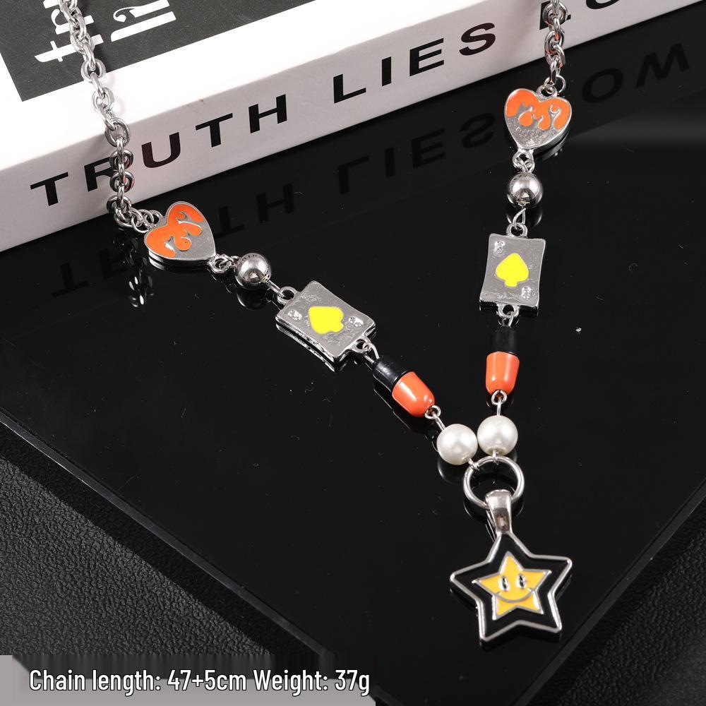 Мужское высококачественное ожерелье-кубинская цепь с цирконами - Не выцветающая титановая сталь, Уникальный и универсальный дизайн