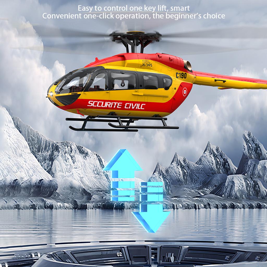 Remote Control Helicopter with Dual Brushless Motor 2.4GHz 4CH Single Propeller Six Gyroscope Stabilization RC Helicopter