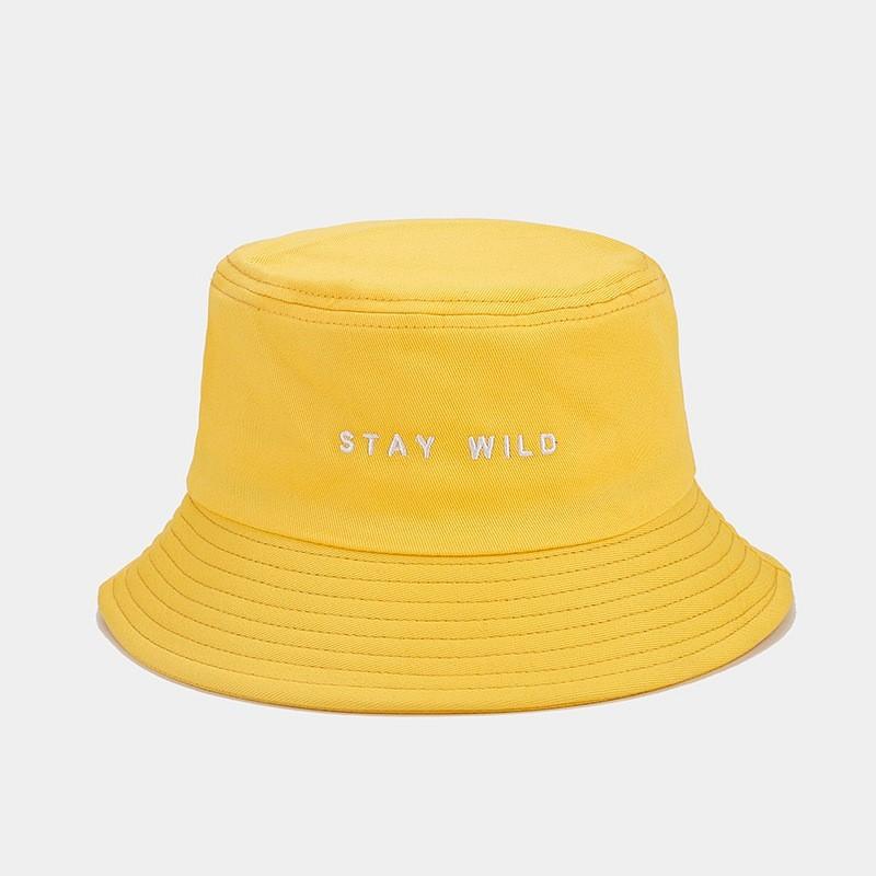 Cotton Embroidered Fisherman Hat With Sun Protection For Casual Summer Wear