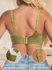 Women's Wireless Seamless Push Up Bra, Full Coverage Comfort Bra with Adjustable Straps & Back Closure, Everyday Support Lingerie for All Cup Sizes