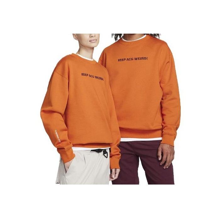 Nike ACG Therma-FIT Letter Embroidery Loose Sports Hoodie Unisex hoodies Orange FD9849-893