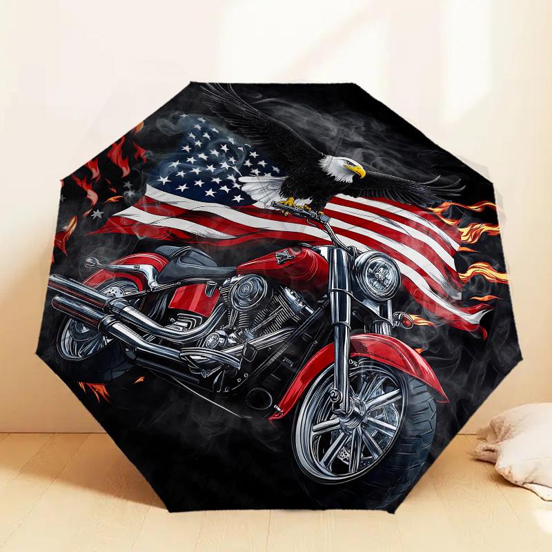 1 шт. Мотоциклетный зонт с рисунком, автоматический, с открытием и закрытием, высококачественный дорожный зонт, c1128114