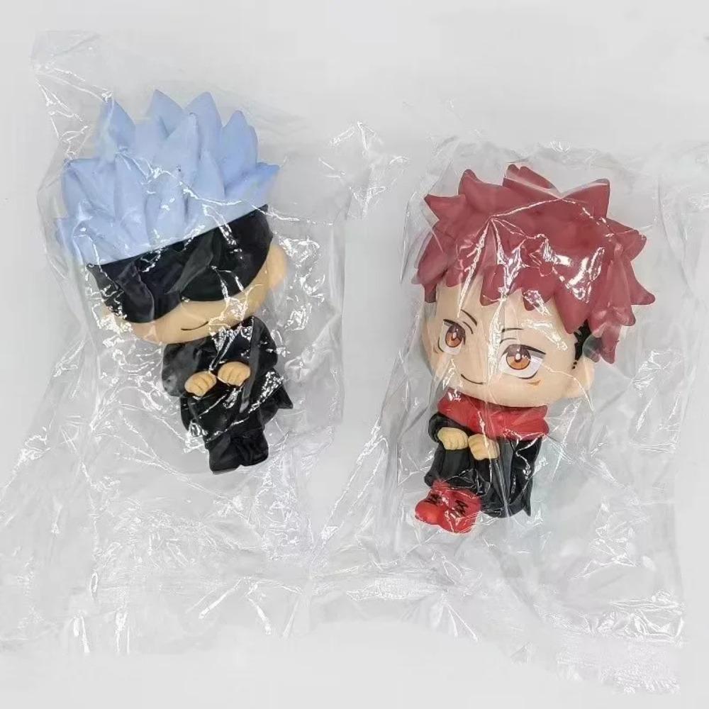 1-10pcsOriginal Jujutsu Kaisen Anime Figure Look Up Kkotsu Yuta Geto Suguru Anime Figure Q Version Cute Model Toys
