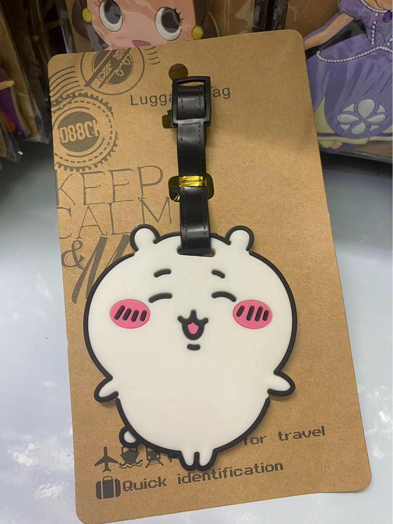 Chiikawa Cute Bear & Hachi Usagi Luggage Tag PVC Pendant