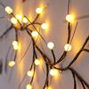 Nové 45/144 LED světelné řetězy z vinné révy Vánoční Halloweenská světelná girlanda DIY Světlo z vrbové větve Vinná réva Dekorace do pokoje na zeď na svatební oslavu