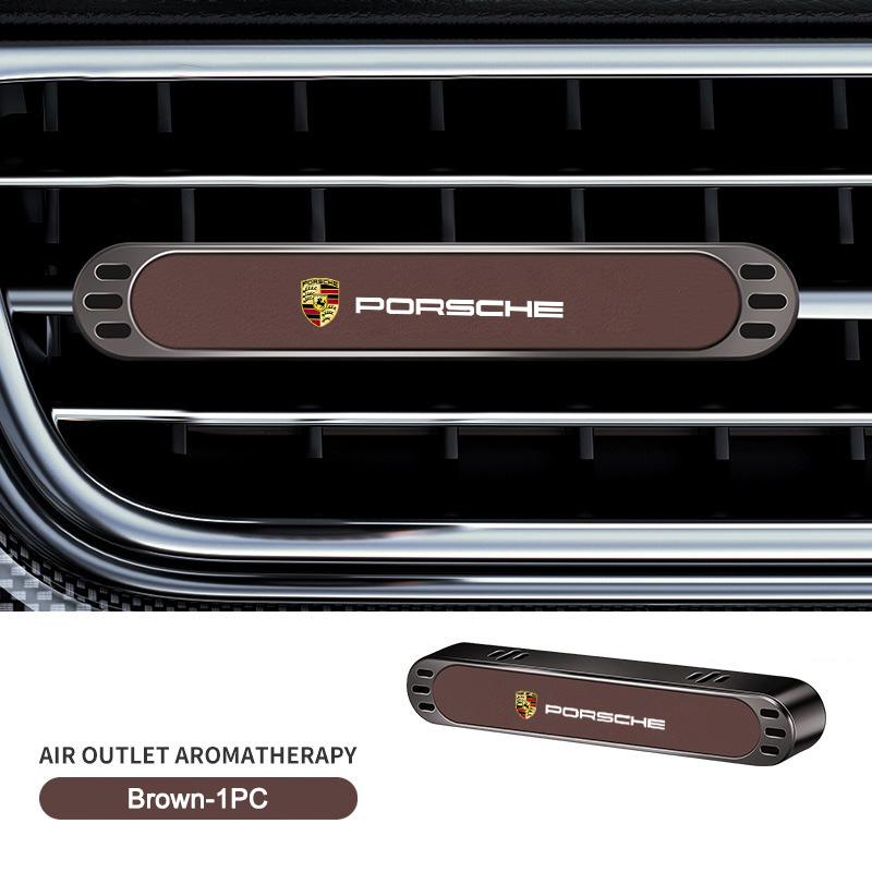 AABI1 Car Interior Air Outlet Perfume Air Conditioner Aromatherapy Sticker Freshener For Porsche Cayenne GTS Panamera Carrera GT3