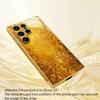 Gold-plated Tempered Glass Phone Case, Compatible Galaxy S26 S25 S24 S23 S22 Ultra Plus. Made Tempered Glass Gold Textured