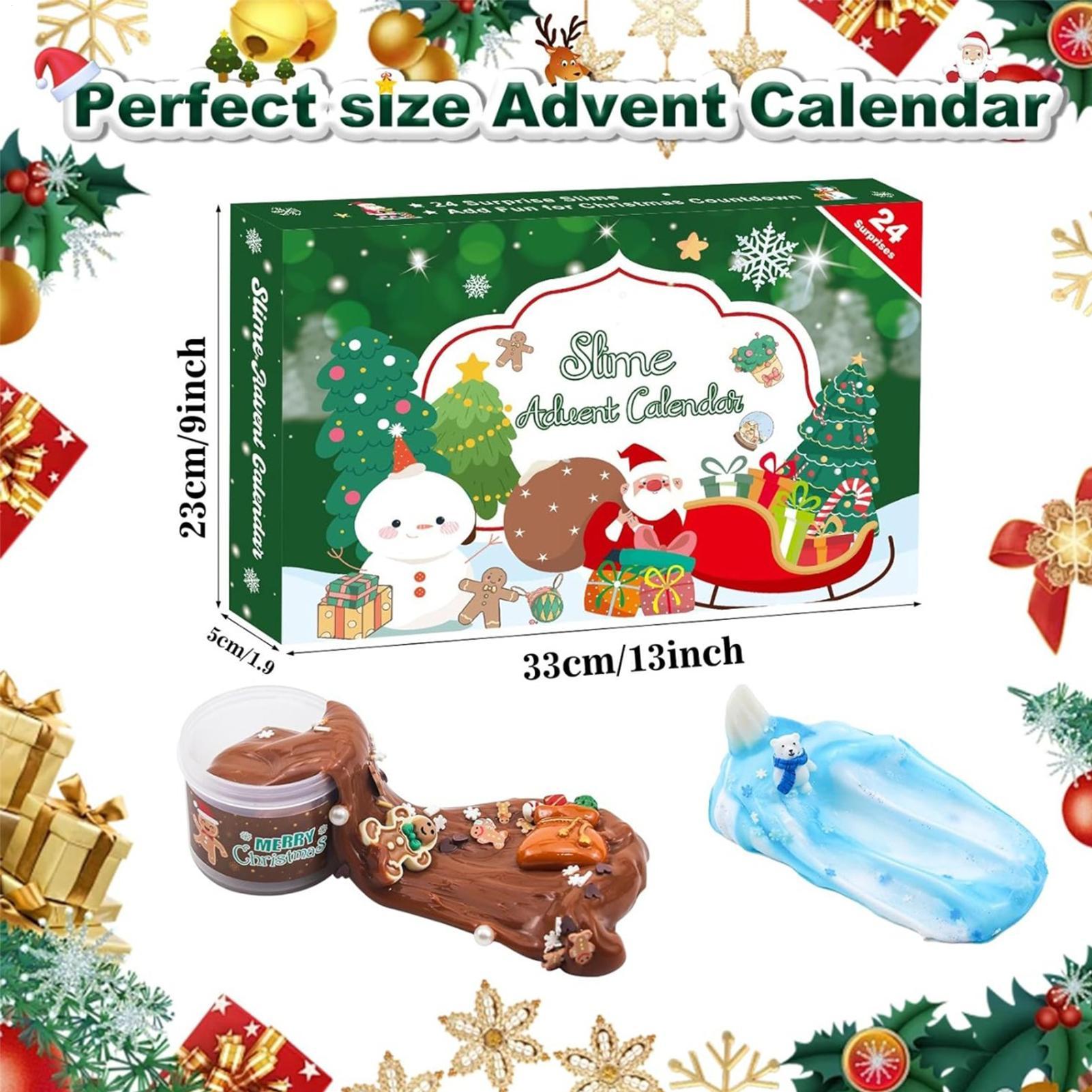 Christmas Advent Calendar 2026 Slime Advent Calendar 24 Days Christmas Countdown Calendar Christmas Advent Fidget Toys Single attribute