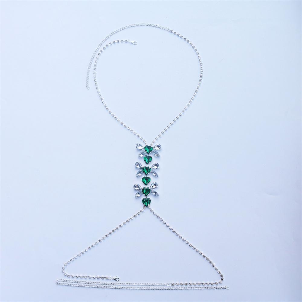 European And American Jewelry, Sexy Crystal Body Chain, Simple Party Jewelry, Beach Bikini Body Chain Accessories