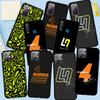 Phone Case for iPhone 17 16 15 Plus XR Huawei P30 P20 Lite Redmi Note 14 12 11 13 Pro Max OPPO A60 A80 A40 A38 F1 Number Funda No 4 No4 Supercar Cover