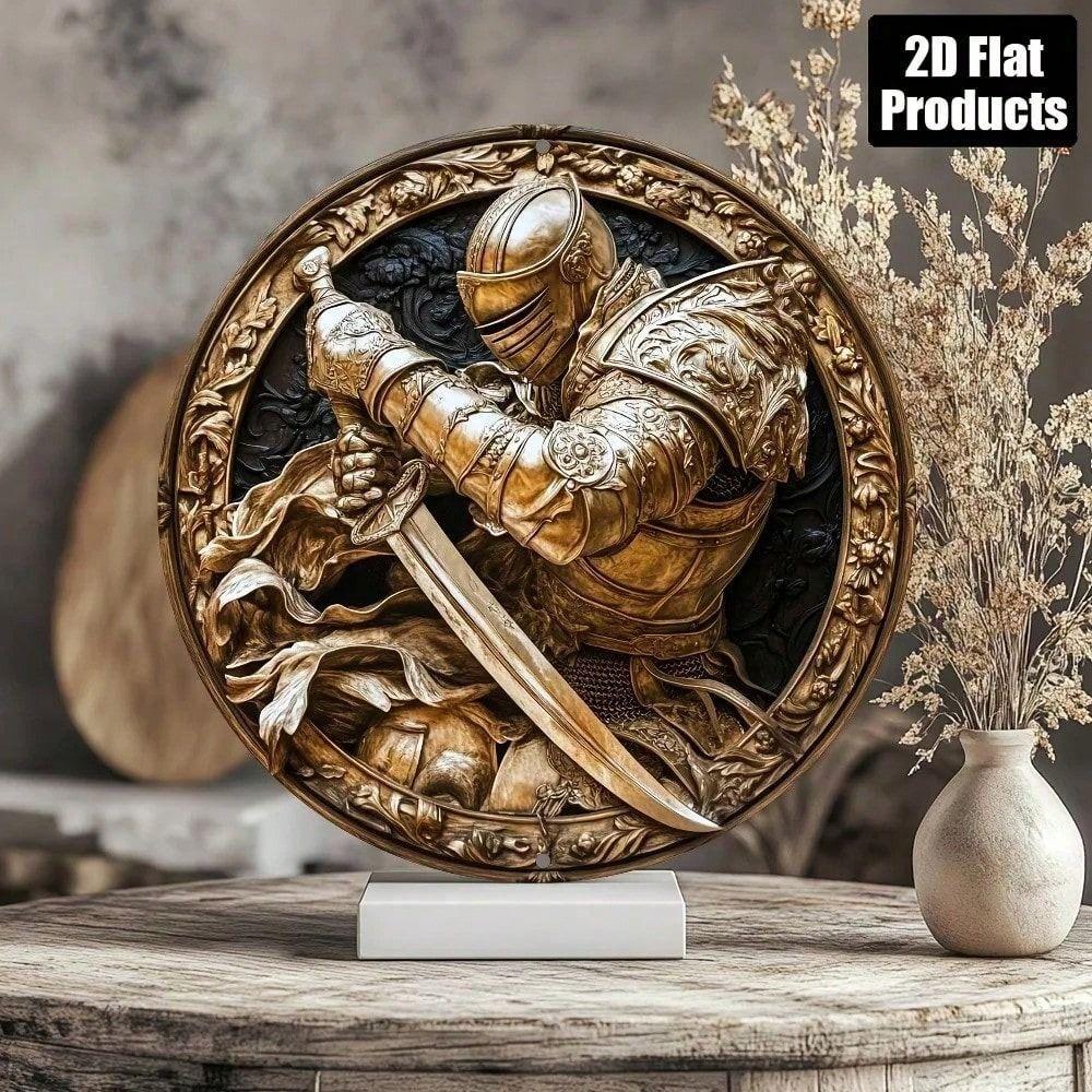 Metal Wall Art Retro Crown Poster 8x8 Inch Bar Decoration