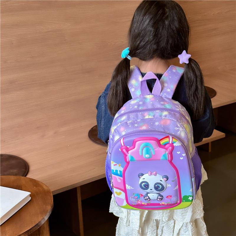 Stylish Unisex Preschool Backpack Lightweight Fun Panda Design Perfect For Kids