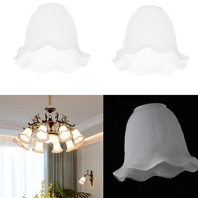 2pcs E27 Clear Glass Ceiling Fan Light Chandelier Wall Sconce Shades