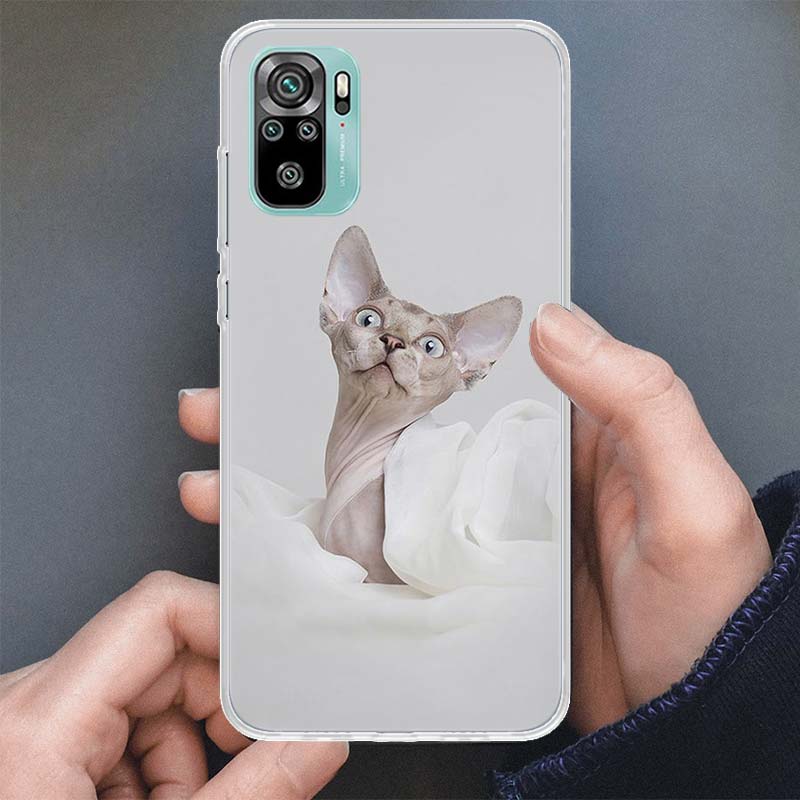 Lavaza Sphynx Sphinx Cat Phone Case For Xiaomi Redmi Note 14 13 12S 12 10 10S 11 11S 11E Pro Plus 11T 14Pro Soft Silicone Shell