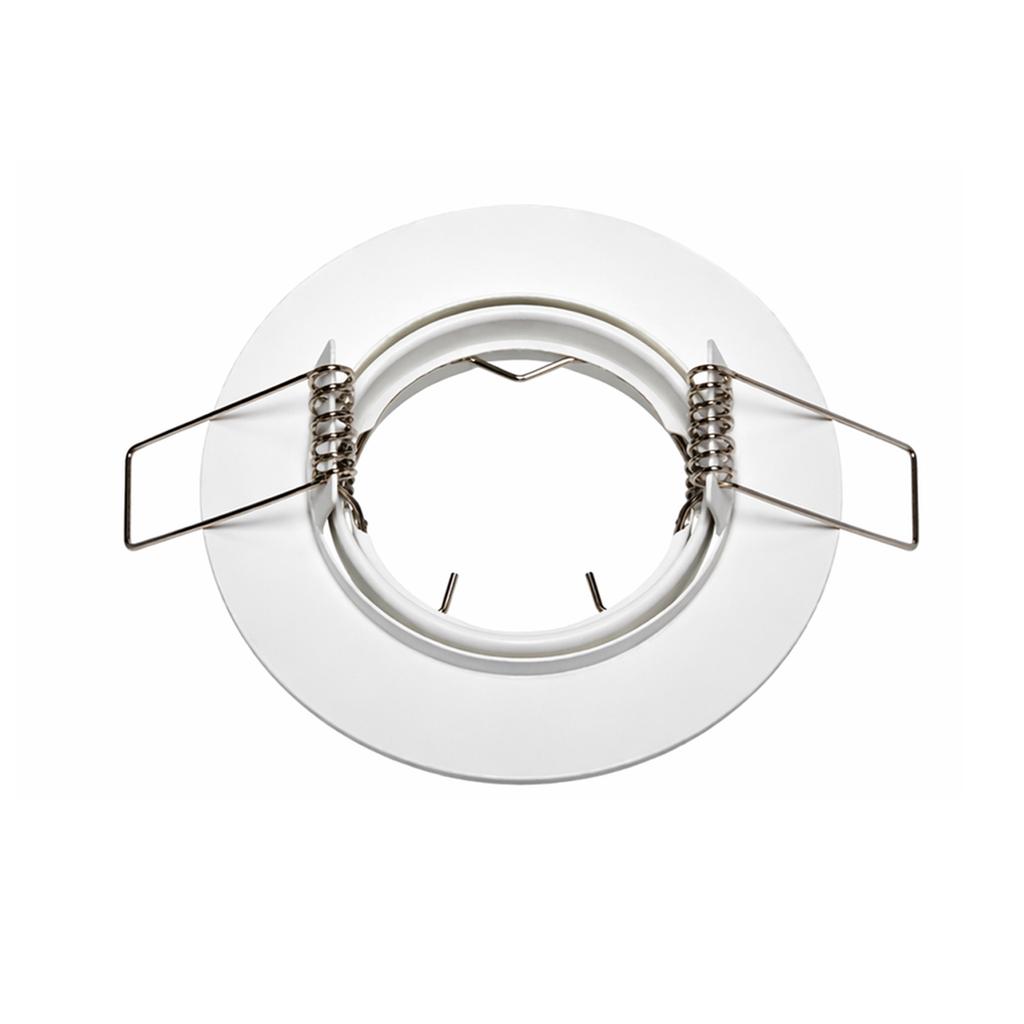 1/10PCS GU10 Round Recessed Spotlights White Downlight Light Mounting Frame with Lamp Holder for MR16 Ceiling Lights Spotlight