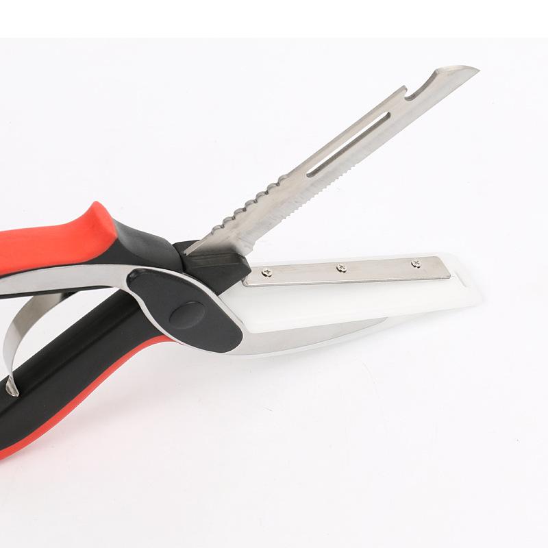 Foarfecă de bucătărie multifuncțională 6 în 1 din oțel inoxidabil separabilă pentru grătar, friptură, legume, uz casnic, unealtă multiplă de bucătărie, cuțit pentru fructe