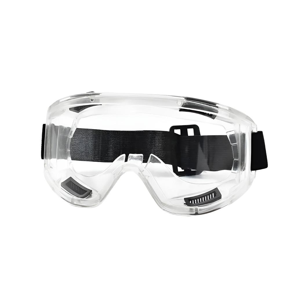Transparent Safety Goggles Anti-fog Goggles Unisex Goggles Scratch-proof Splash-proof with Adjustable Temple Suitable for Safet