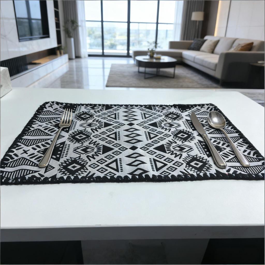 Cotton Linen Placemats Woven Cloth 30x45cm for Dining Table Kitchen Tabletop Place Mats