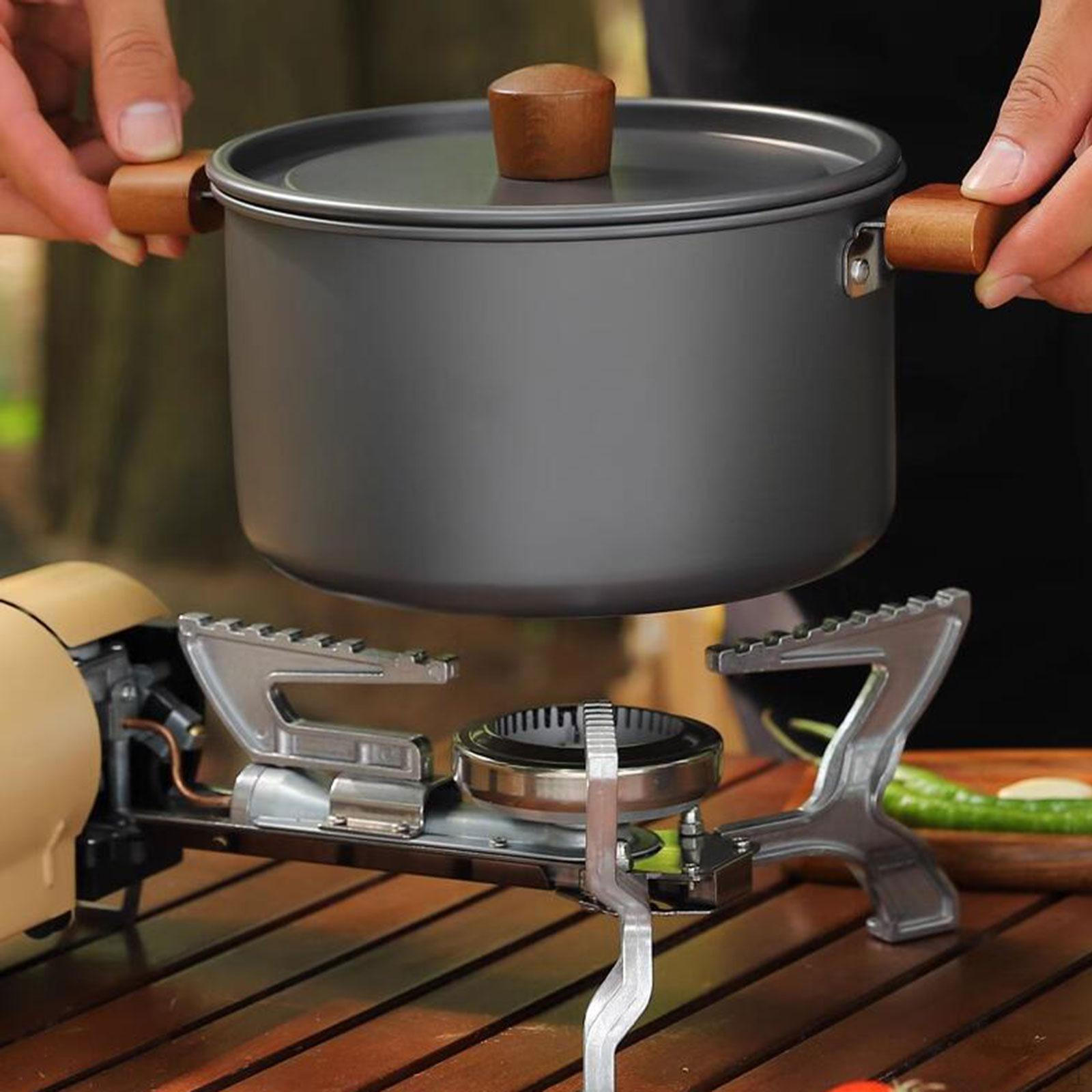 

Походный набор для приготовления пищи с крышкой и компактной кастрюлей для приключений на природе with 1.6L Coffee Pot