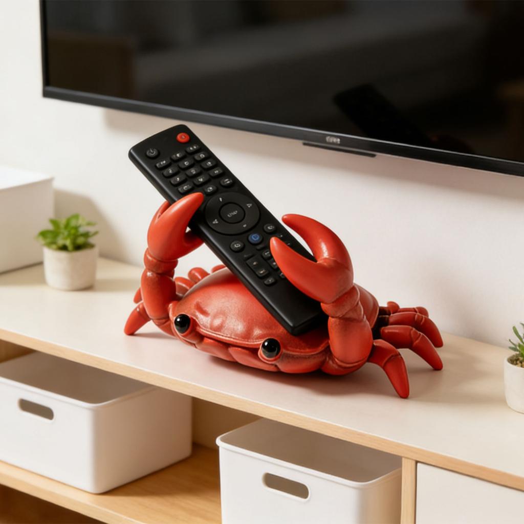 Crab Pen Rest Eyeglasses Display Stand Table Ornament Desktop Pen Organiser Phone Stand for Halloween Decoration