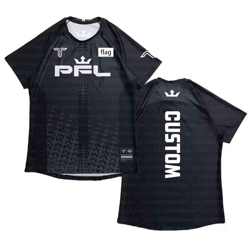 PFL Walk Boxing Custom Sportwear Jersey Men Summer Sparring MMA Training Uniform Clothing Outdoor Short Sleeve Supporter T-Shirt