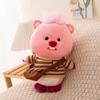 Plush Animal Loopy Soft Short Fur Pp Cotton Filling For Children Dolls Gift