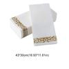 25Pcs Vintage Table Tissue Gold/Silver Printing Hand Towel Elegant Disposable Table Napkin  Banquet