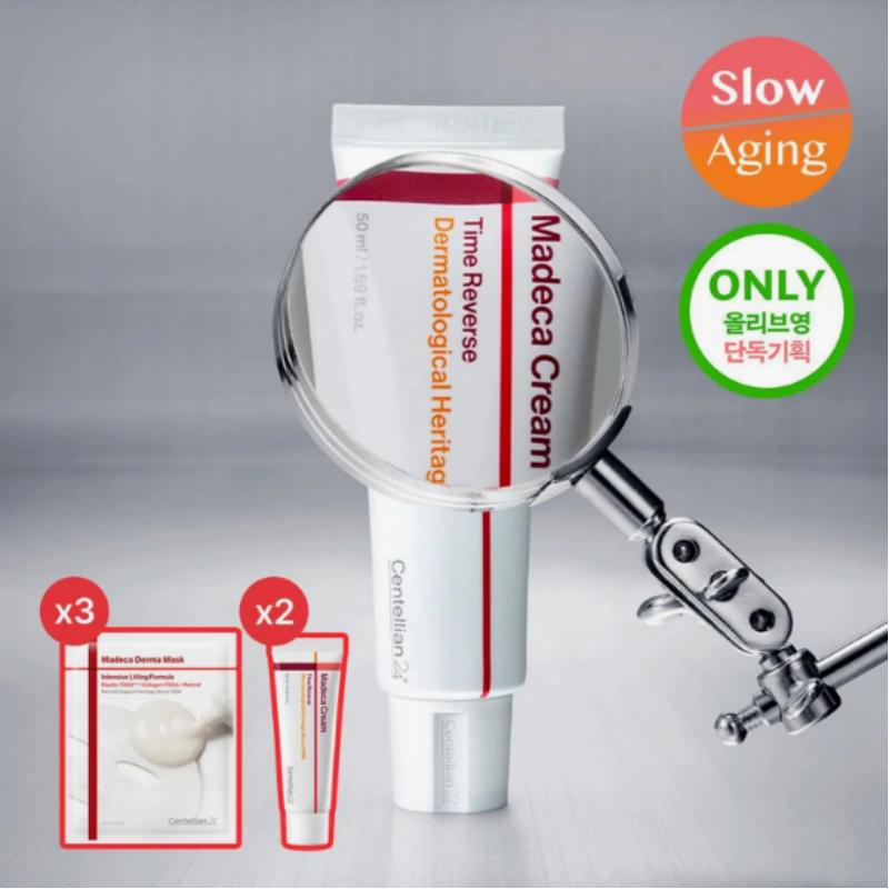 Centellian24 Madeca Cream Time Reverse 50ml+15ml*2EA+Derma Mask Sheet 3EA