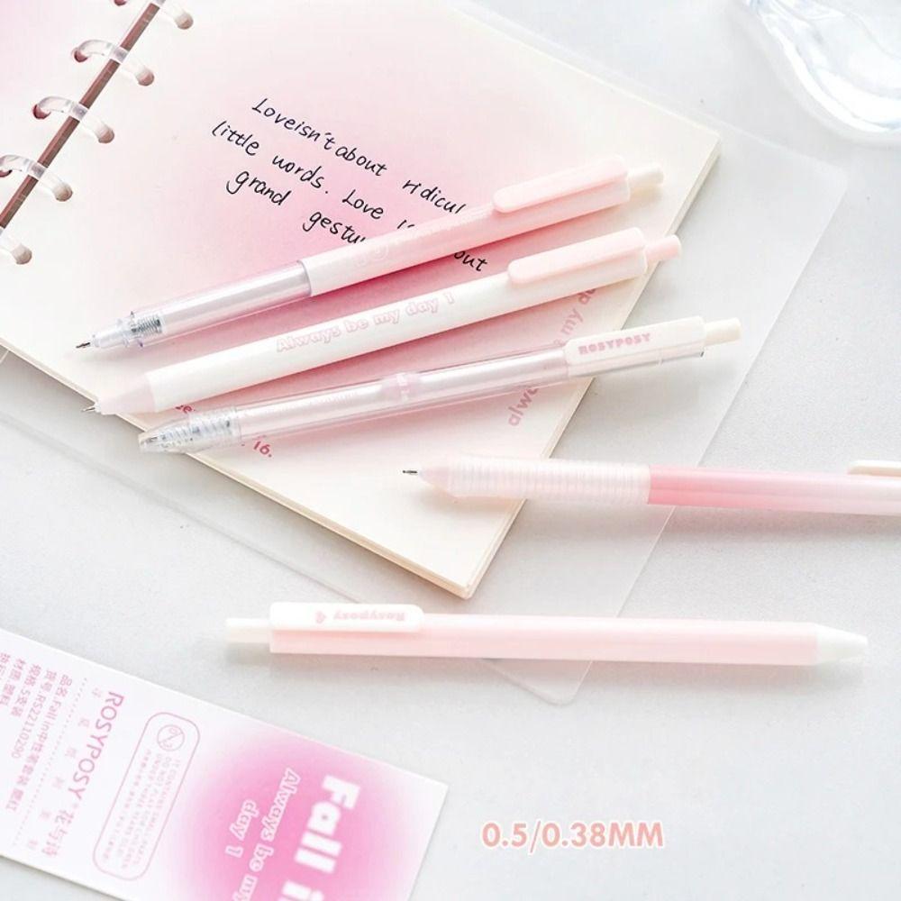 Farbverlauf Gelstift Set Schwarze Tinte Kunststoffgehäuse Blush Design Gelstifte Set Schreibwaren Büroartikel Schreibwaren