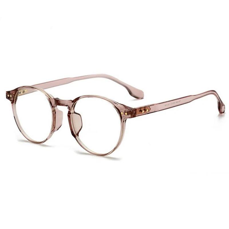 Rice Nails Round Frame Anti-blue Light Computer Optical Glasses Women Men TR90 Multifocal Progressive Prescription Eyeglasses