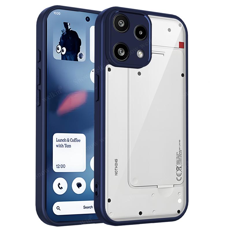 Transparent Silicone Case For Nothing Phone 3A Lite NothingPhone 3A Lite 3ALite Pro PC Back TPU Bumper Shockproof Phone Cover