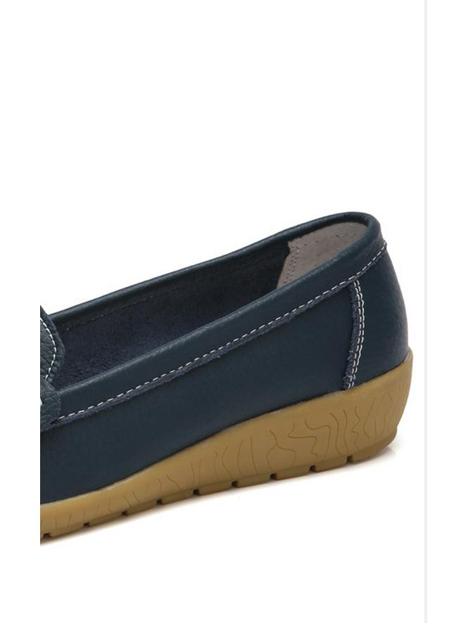 Summer Soft Wedge Leather Shoes for Middle-Aged and Elderly Women – Breathable Design