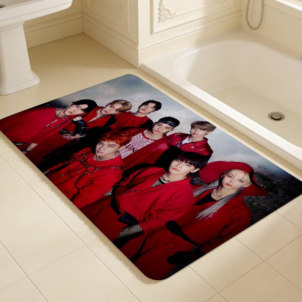 S-Stray COOL K-Kids Kpop Hallway Carpet Washable Non-Slip Living Room Sofa Chairs Area Mat Kitchen Doormat Area Rug